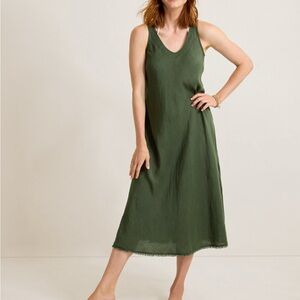 Tommy Bahama St. Lucia Linen-Blend Bias-Cut Coverup Dress, Size S, NWT